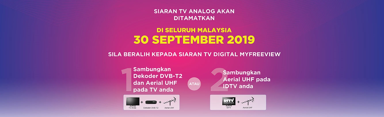 Malaysia Siaran Digital Television Myfreeview Mytv Digital Broadcast Tv Malaysia Free Digital Dvb T2 Broadcast